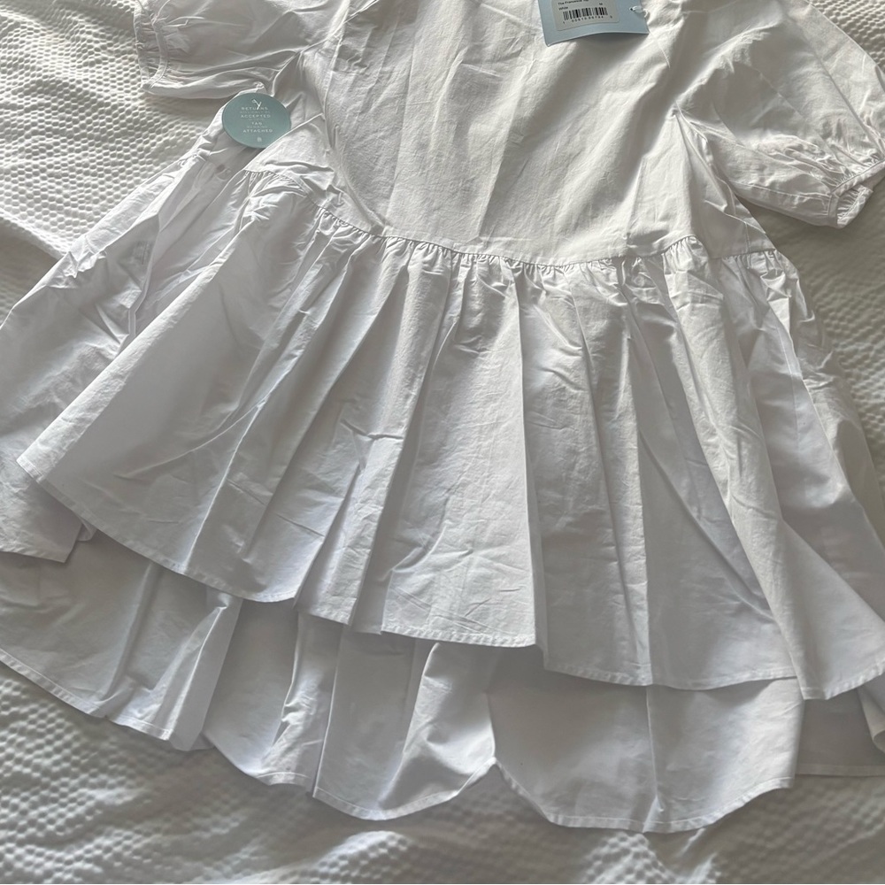 Hill House White Poplin Peplum Top - Picture 7 of 8